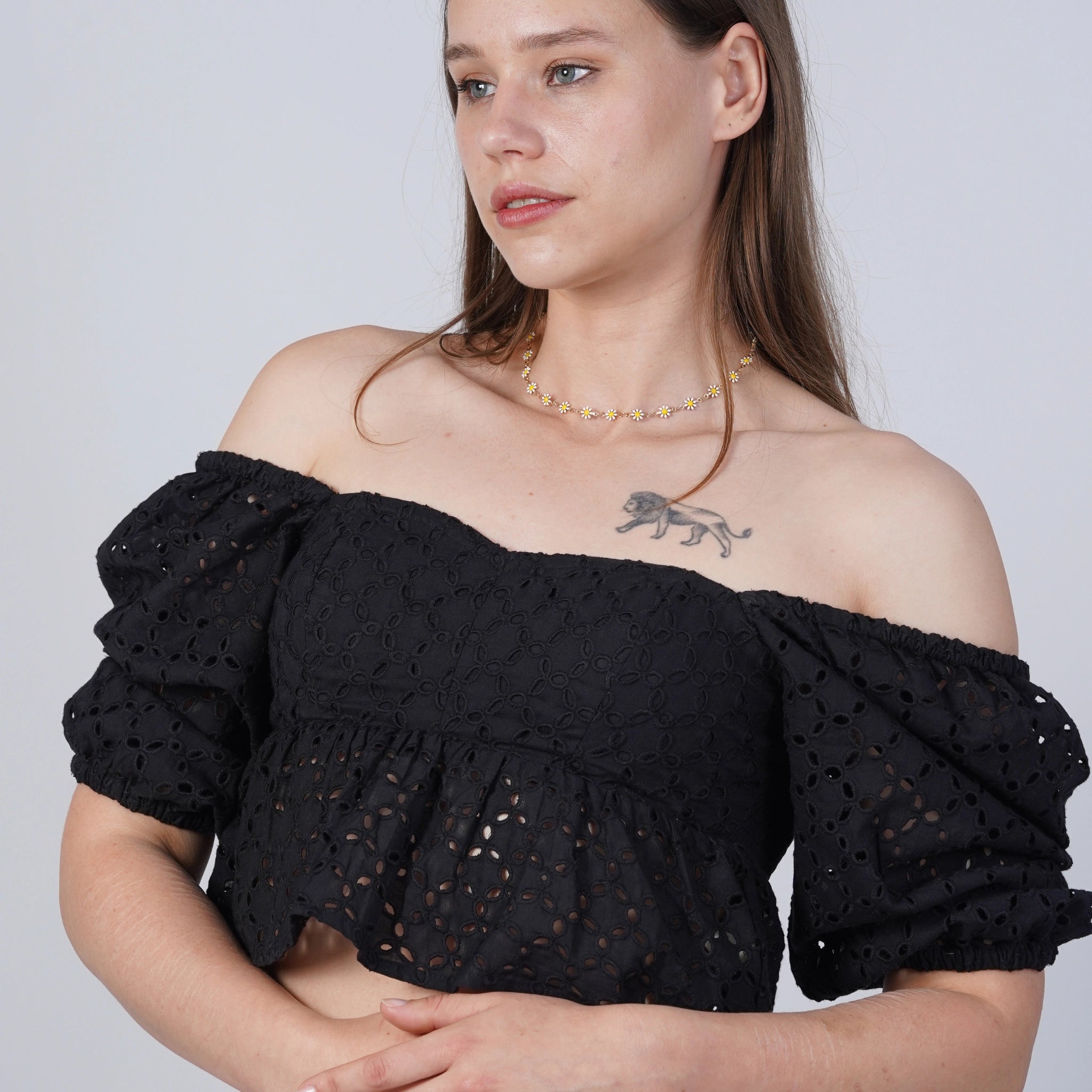 Black Lace Enchantment Blouse