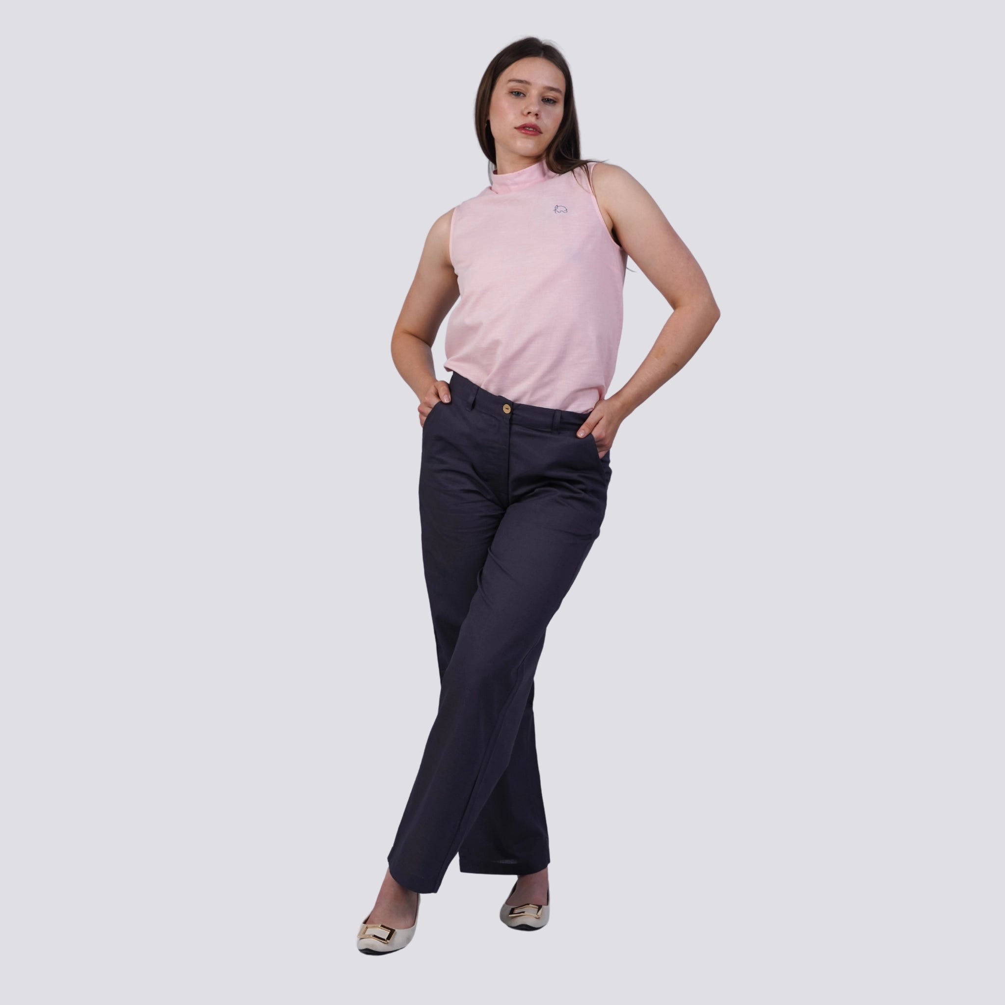 Sustainable Grey Trousers for Women