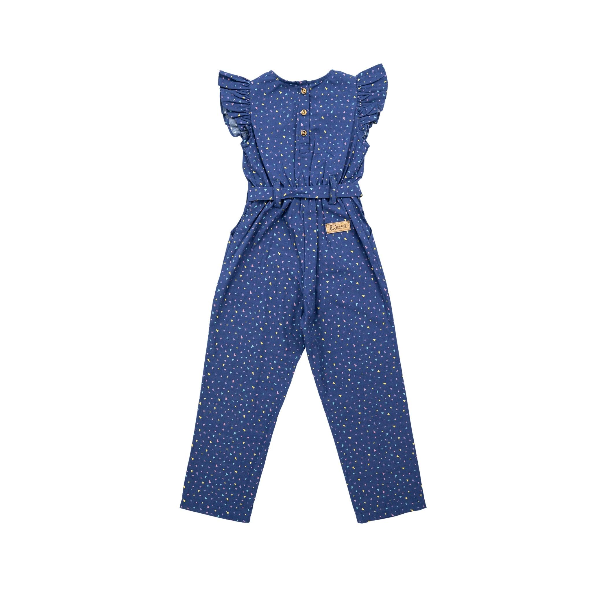 Estate Blue Cotton Jumpsuit