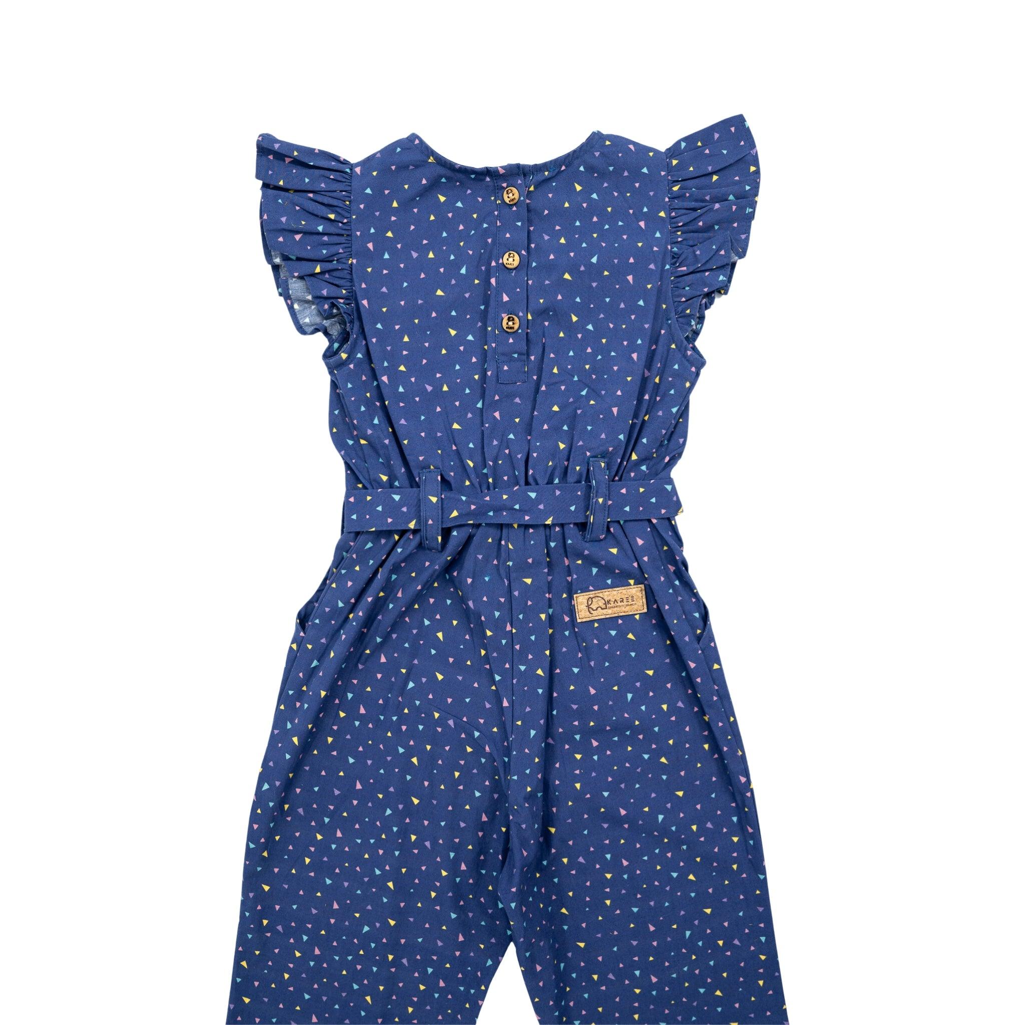 Estate Blue Cotton Jumpsuit