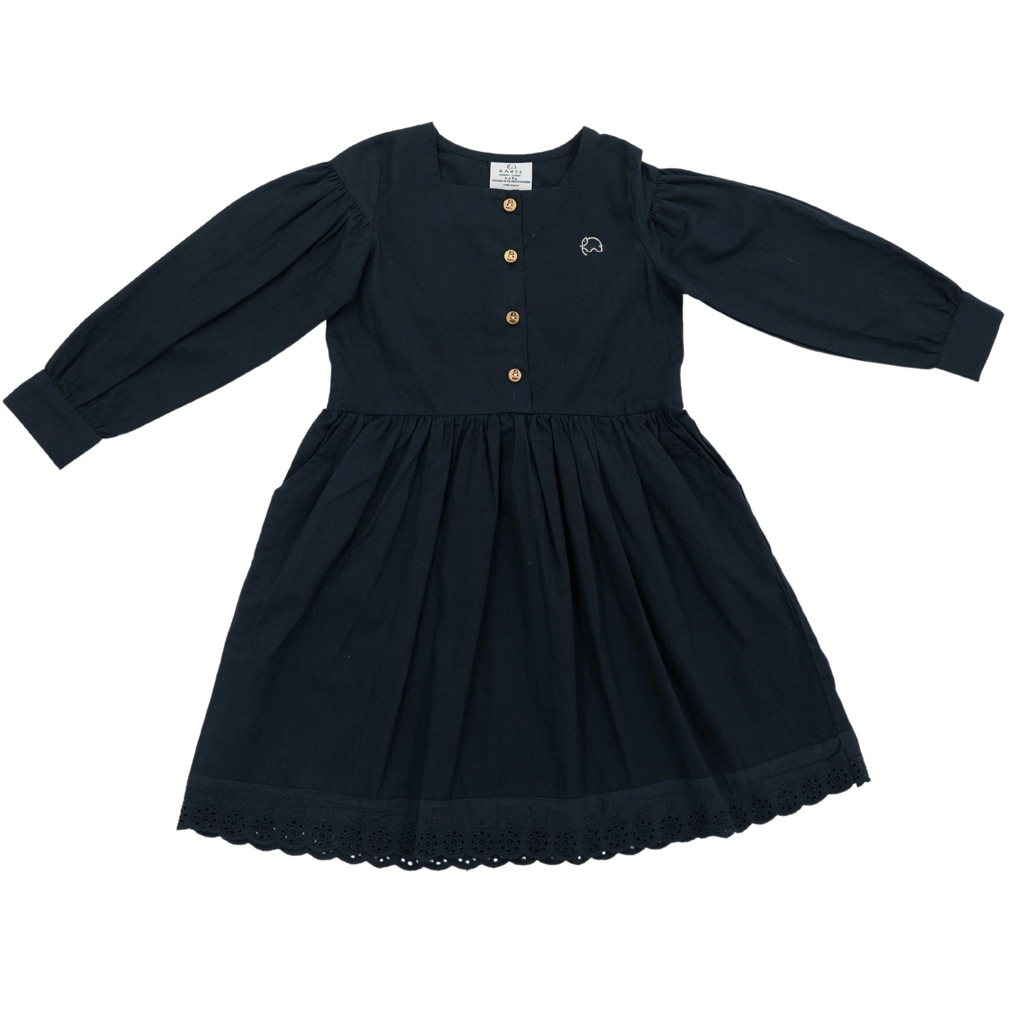 Puff Sleeve Cotton Dress