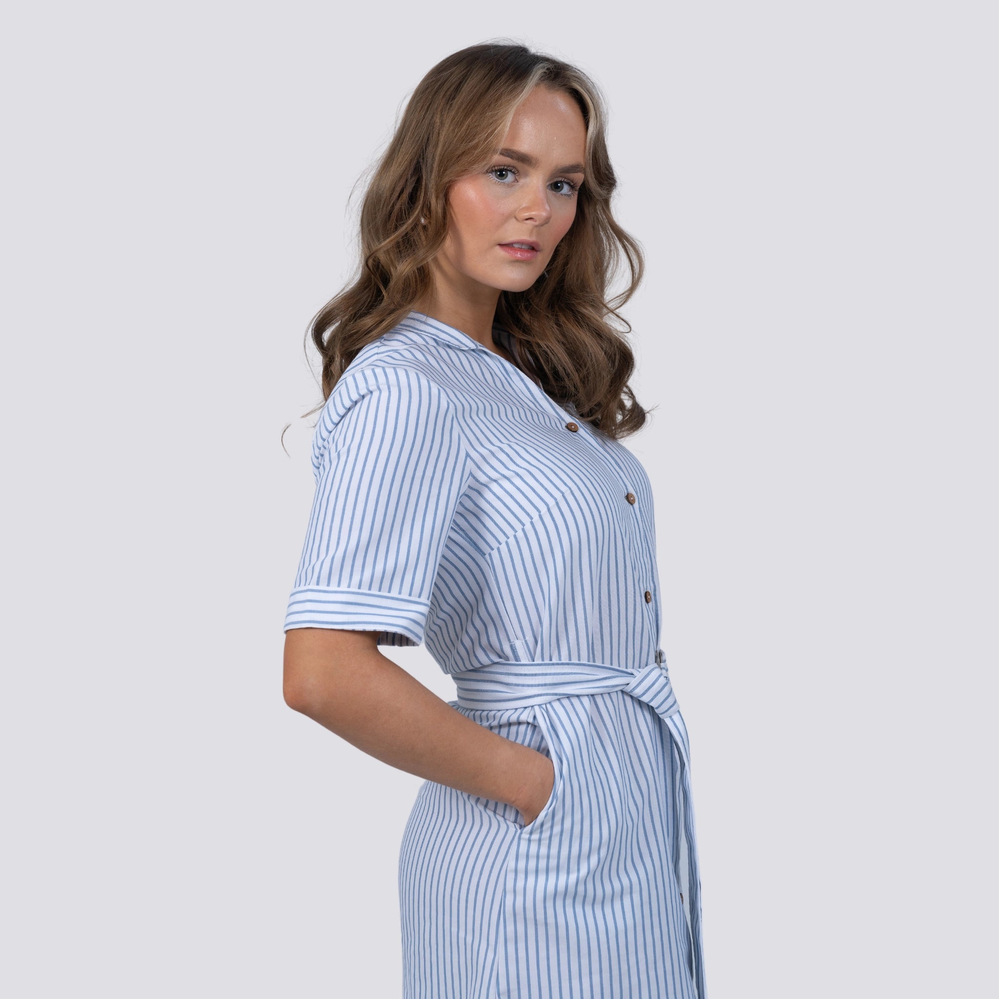 Nautical Striped Cotton Shirt