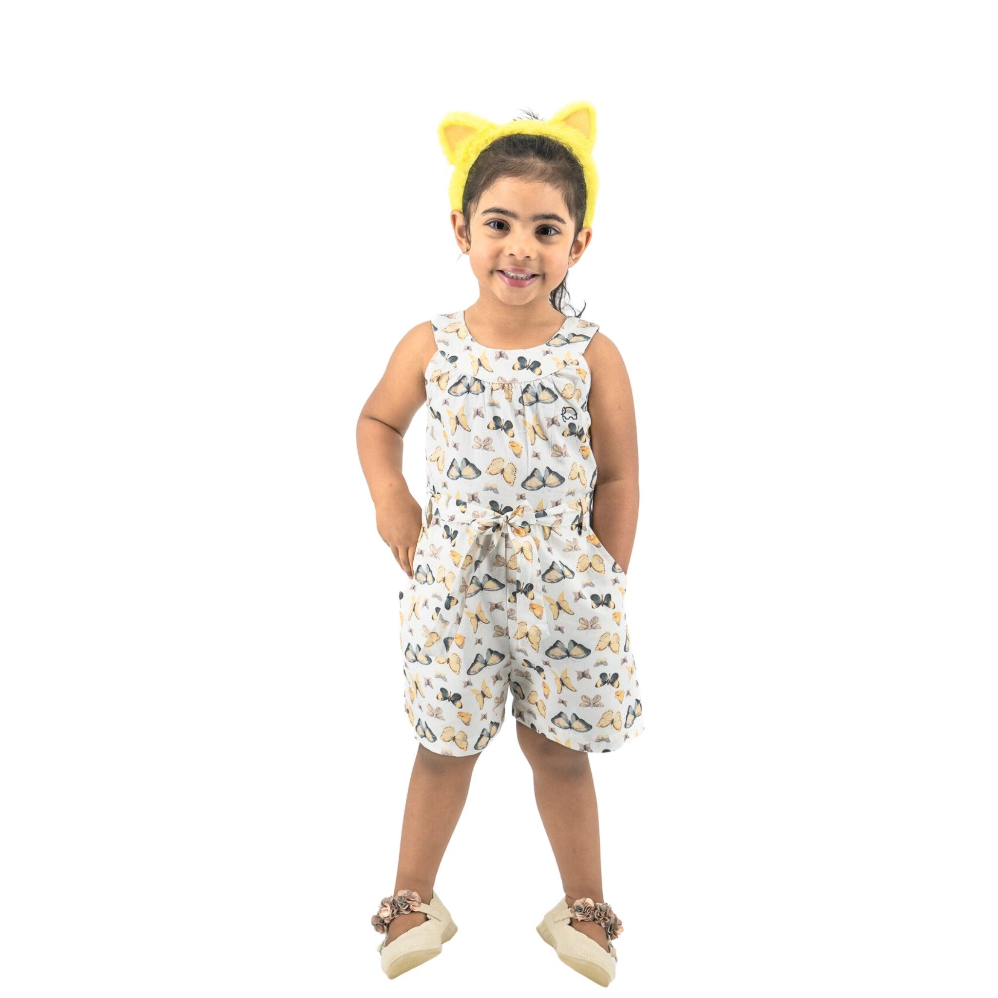 White Adventure Cotton Play Suit