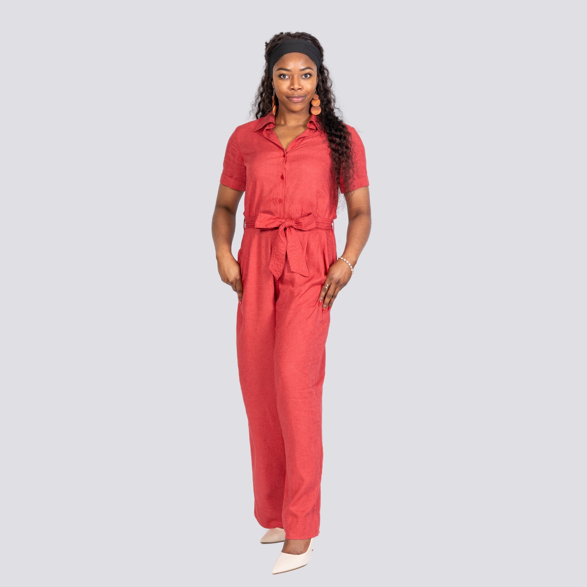 Milano Red Jumpsuit for Women