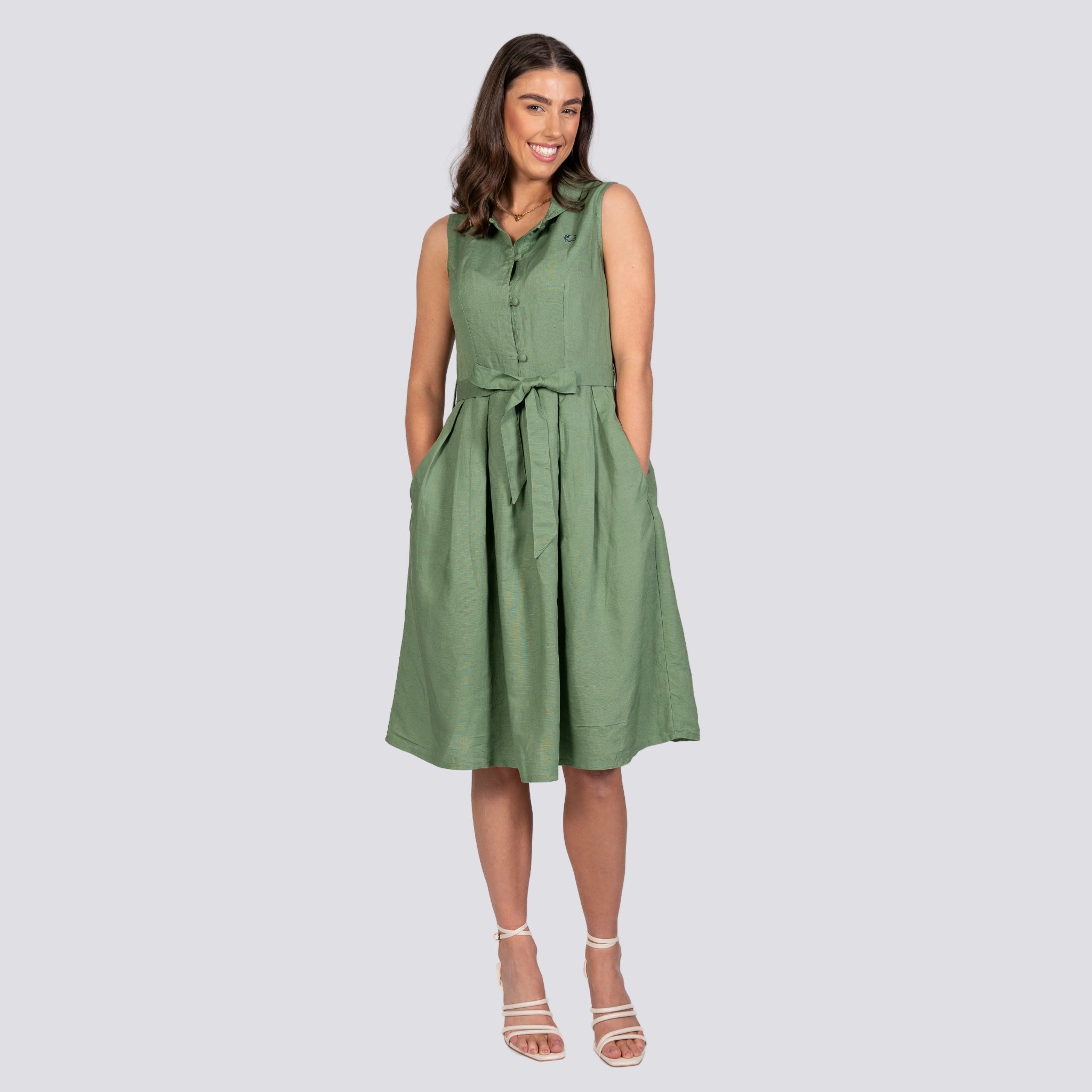 Sleeveless Midi Dress for Women