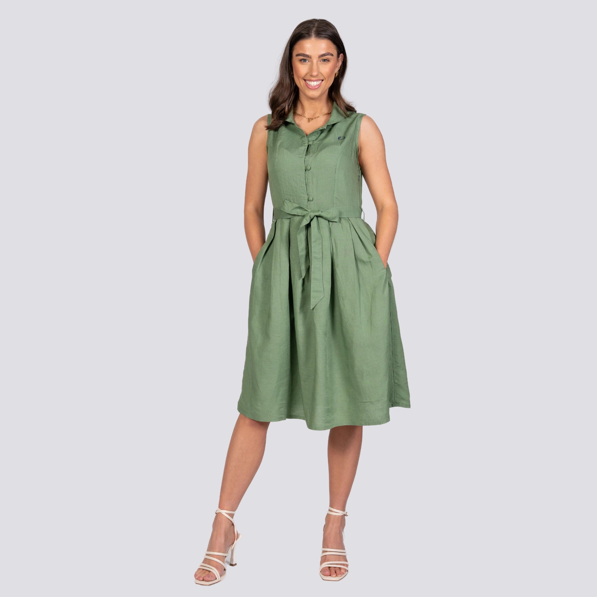 Sleeveless Midi Dress for Women